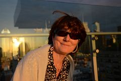 19 Charlotte Ryan Enjoying The Sunset Sun At New York Ink48 Hotel Rooftop Bar